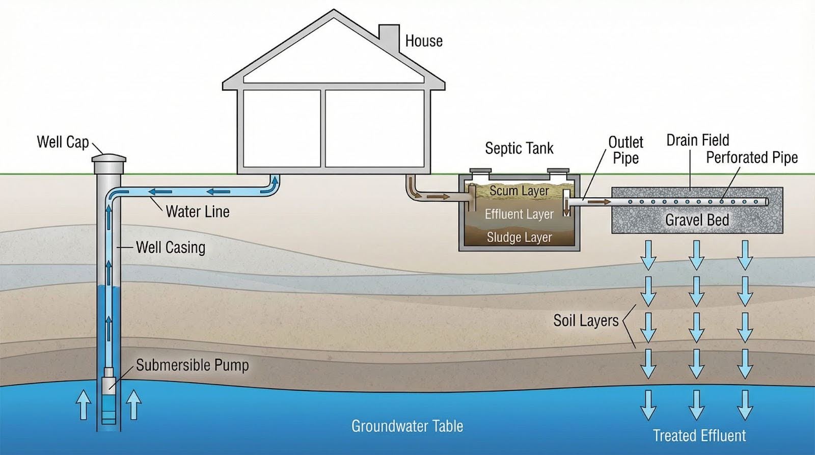 A diagram showing how your home