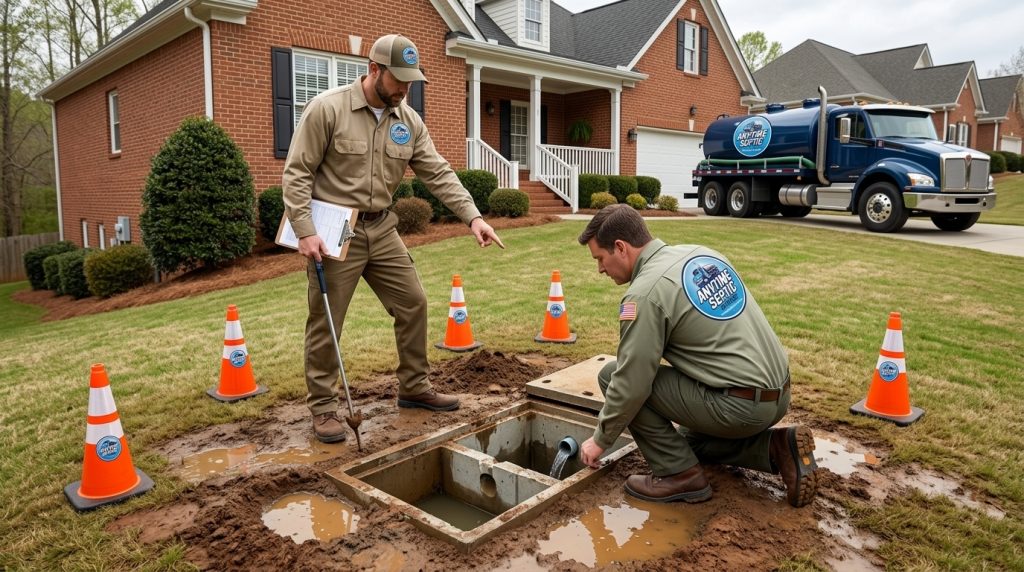 Technicians_inspecting_soggy_drain
